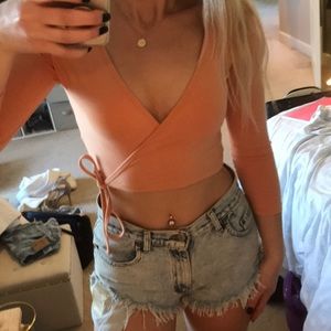 Pink Wrap top 💕